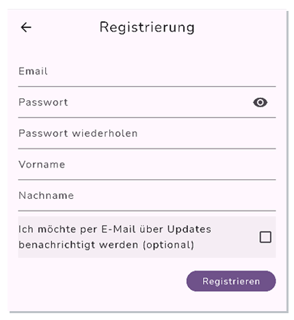 Registration Screenshot
