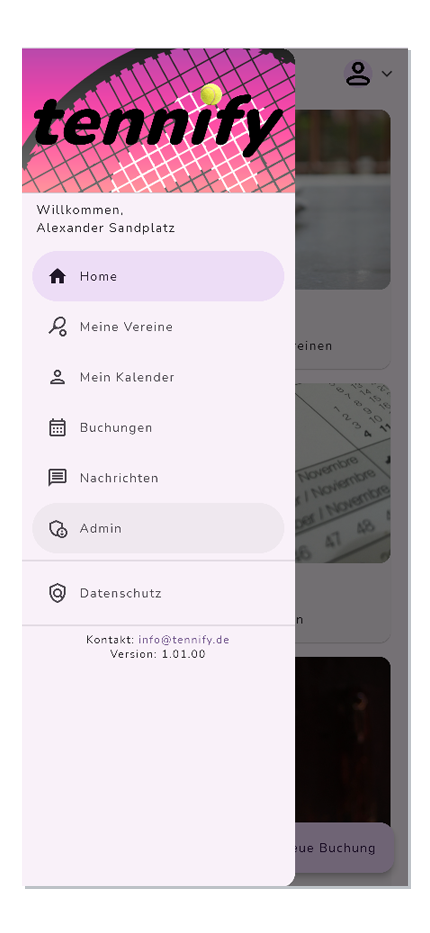 Admin Menu