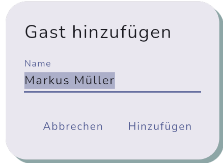 Gast oder Mitglied auswählen