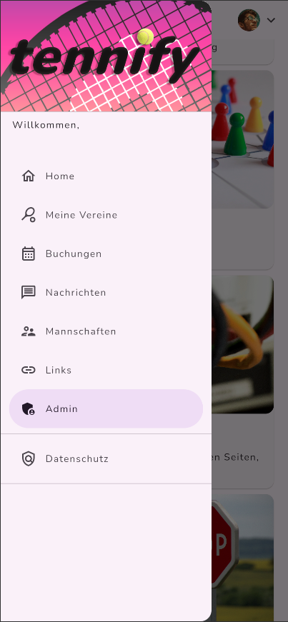 Admin Navigation