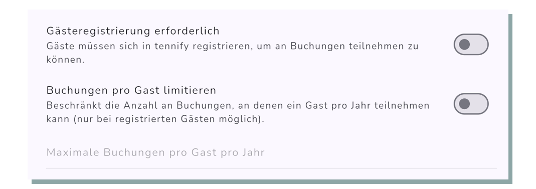 Gästeeinstellungen