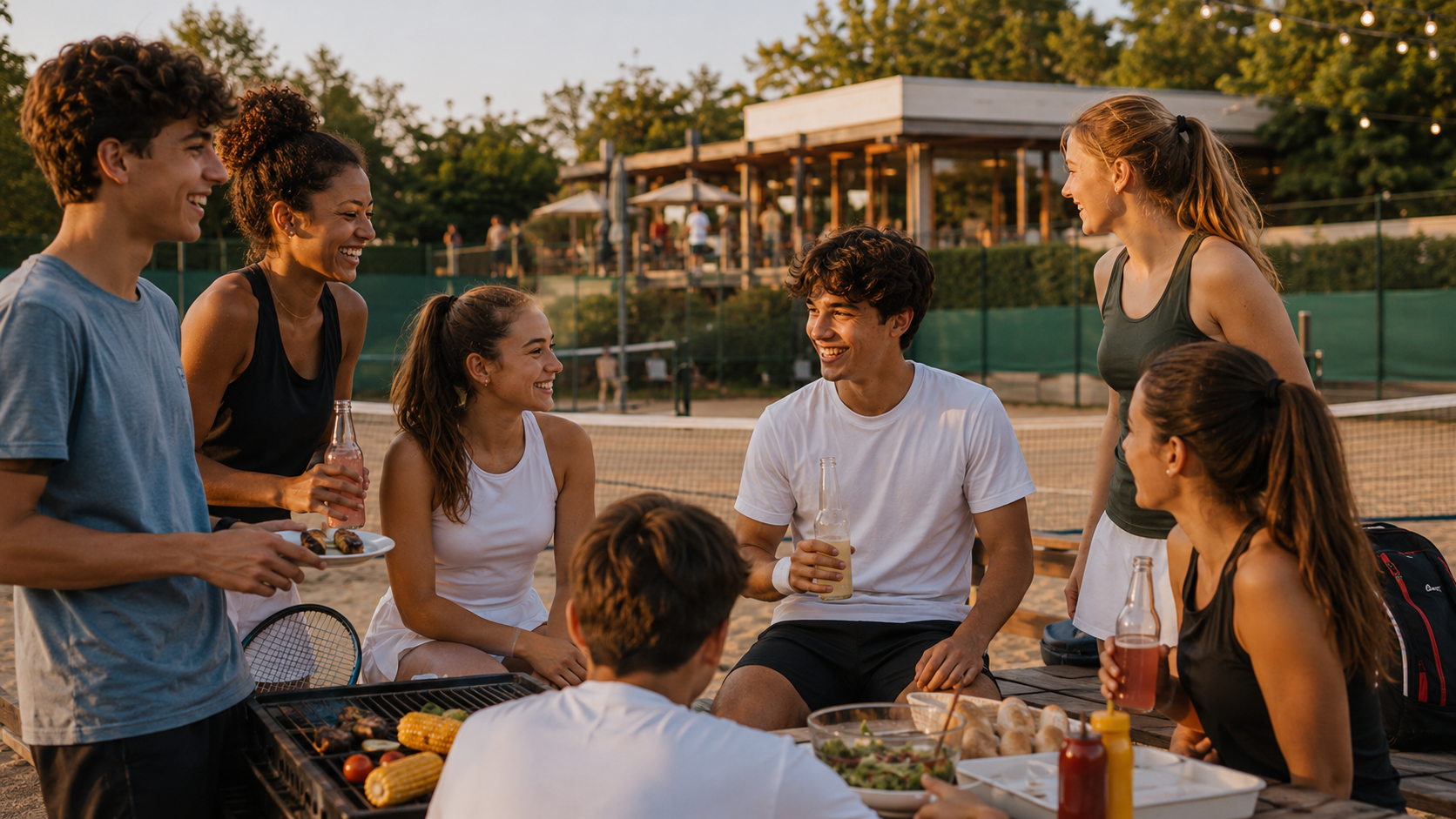 Leonie und Ben wollen Tennis erleben, nicht nur organisieren.