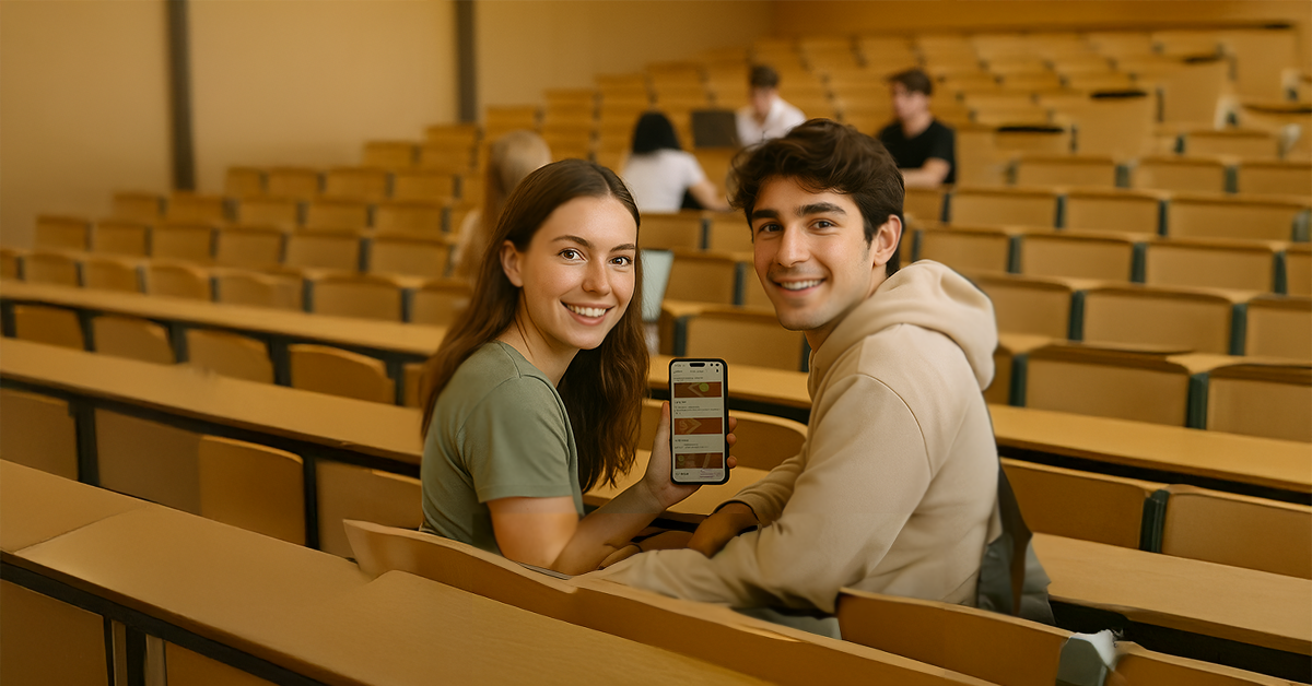 Wir organisieren unser Studium mit dem Handy – warum nicht auch Tennis?