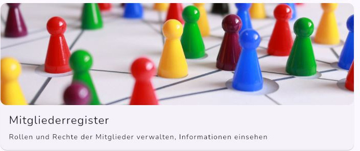 Mitgliederübersicht in der Admin-Verwaltung